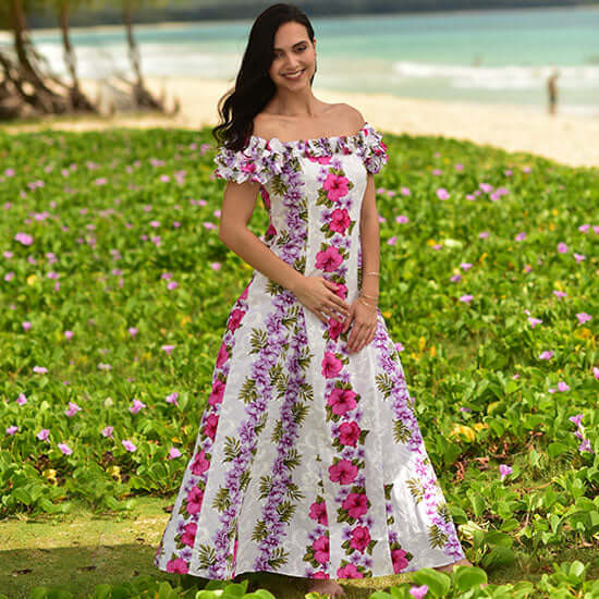 Hawaiian Dresses Cotton Moo Moo Dresses Traditional Muumuu