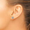 Sterling Silver Crystal Starfish Post Earrings