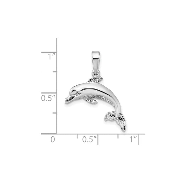 Sterling Silver Polished Dolphin Pendant