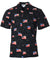 Eagles & Flags Aloha Shirt Black