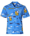 Blue Angels Airplanes Aloha Shirt US Navy Blue