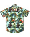 Casual Aloha Shirt Manoa Jungle Blue