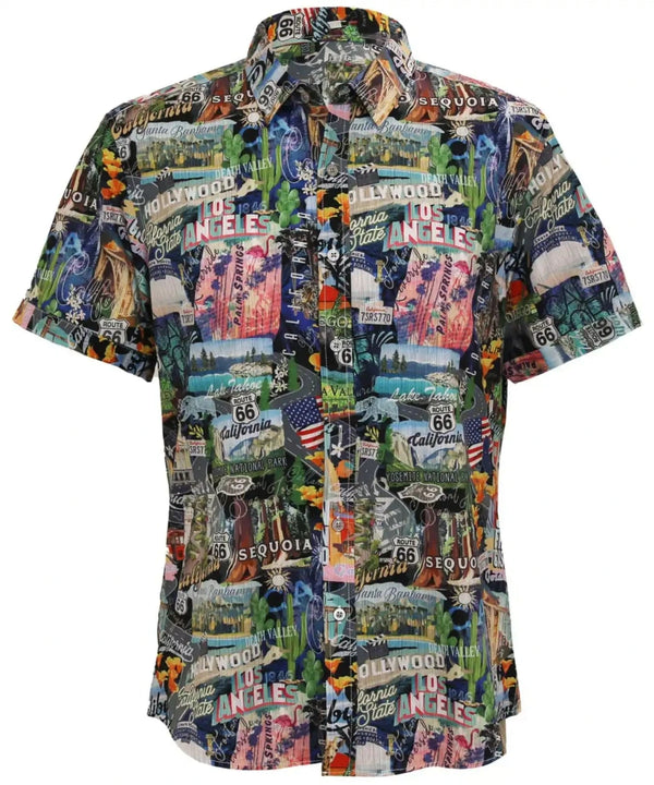 Aloha Shirt California State Black