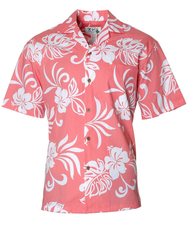 Pago Pago Island Shirt Coral