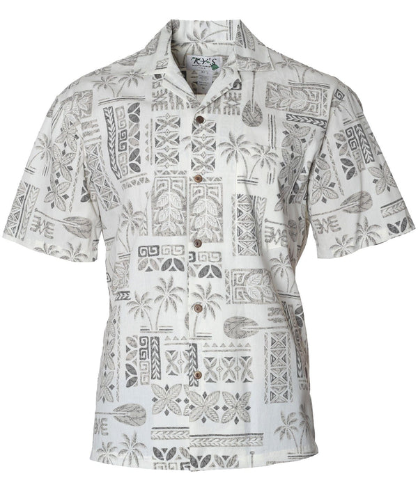 Aloha Shirt Kapena White