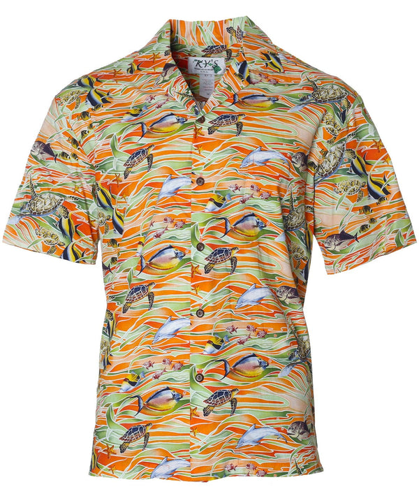 Ocean Life Shirt Orange