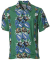 Retro Night-Blooming Ceres Hawaiian Shirt Forest Green