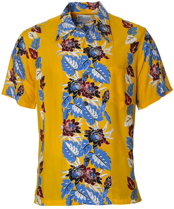 Retro Night-Blooming Ceres Hawaiian Shirt Yellow