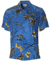 Aloha Shirt Retro Oasis Palms Cool Water