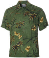 Aloha Shirt Retro Oasis Palms Moss