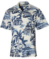 Waikiki Woody Hawaiian Shirt Blue