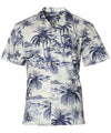 Waikiki Beach Aloha Shirt Charcoal
