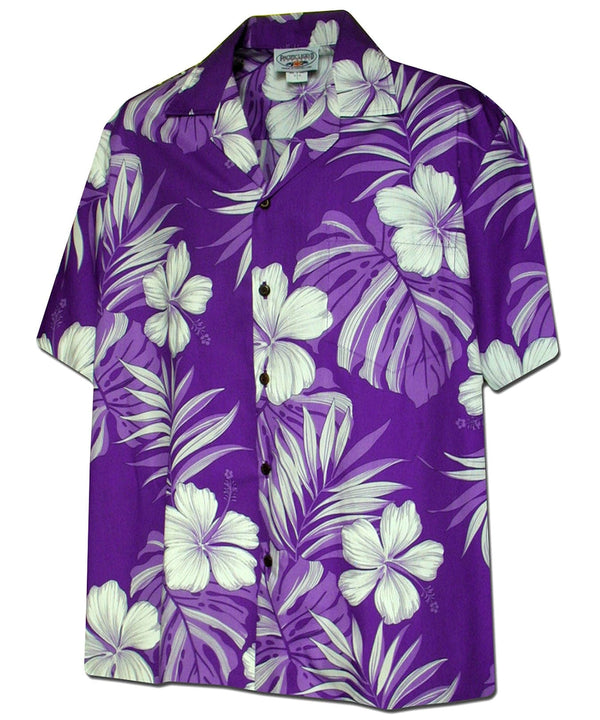 Hawaiian Shirt Palekaiko Purple Pacific Legend