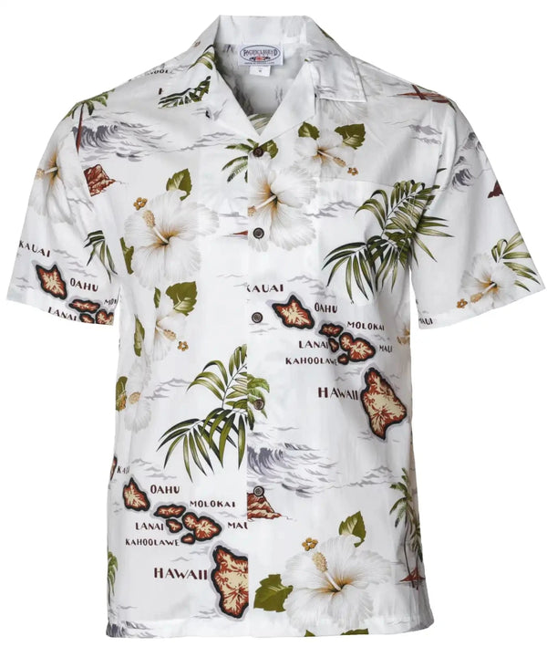 Mokupuni Aloha Shirt White