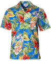 Tropical Forest Mirage Aloha Shirt Ocean Blue