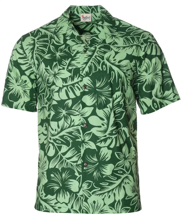 Aloha Island Shirt Bloom Tropics Green