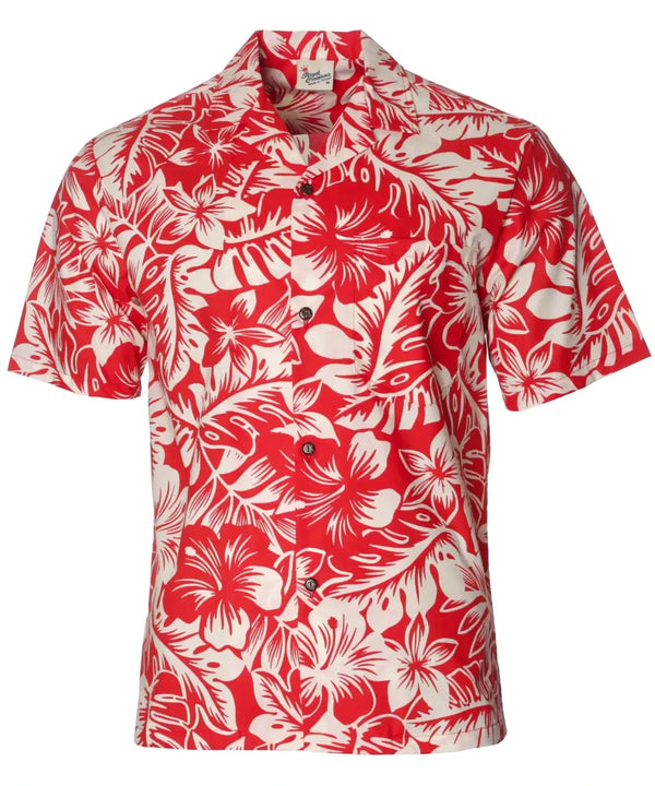 Aloha Island Shirt Bloom Tropics Red