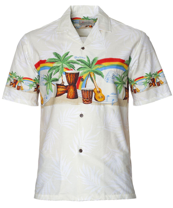 Sounds of Aloha Hawaiian Shirt Cream