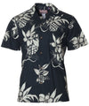 Pineapples and Ukuleles Hawaiian Shirt Black RJC