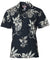Pineapples and Ukuleles Hawaiian Shirt Black RJC