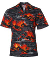Kilauea Volcano Lava Aloha Shirt Black