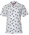 Palms Tribal Hawaiian Shirt White