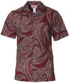 Polynesian Tribal Hilo Hawaiian Shirt Burgundy