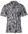 Tribal King Pineapple Aloha Shirt Charcoal