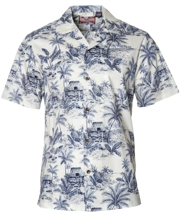 Island Journey Hawaiian Shirt Blue