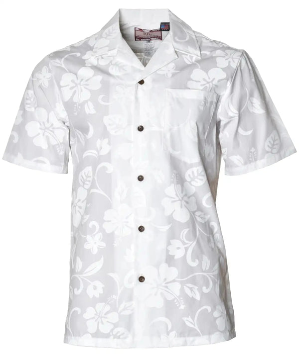 White Aloha Shirt Kaneohe White