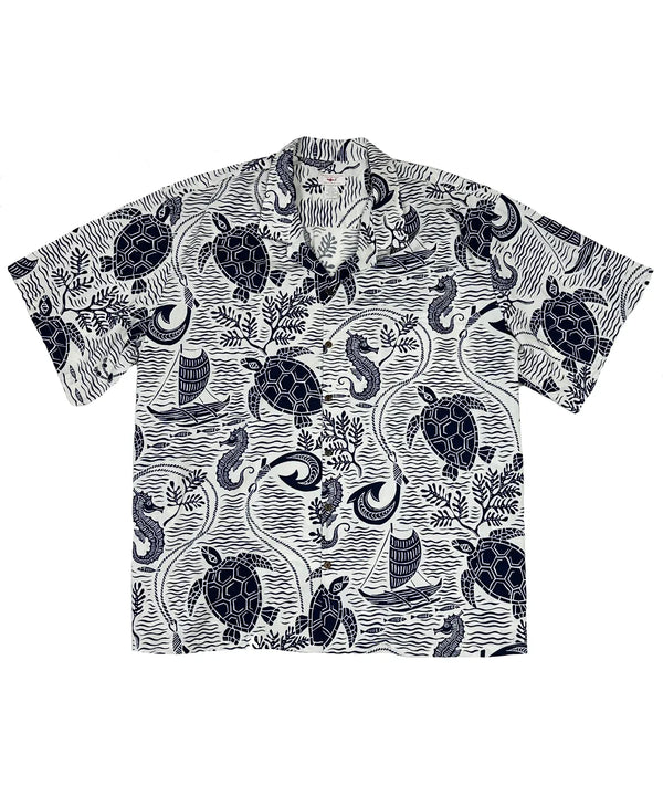 Hawaiian Shirt Plus Size Sealife Voyage