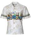 Hawaiian Shirt Border Design Island Beer Collection Cream