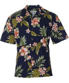 Kahua Plumeria Shirt Navy