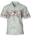 Chest Border Hawaiian Shirt Ohua Green
