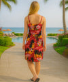 Island Sunset Short Spaghetti Hawaiian Dress