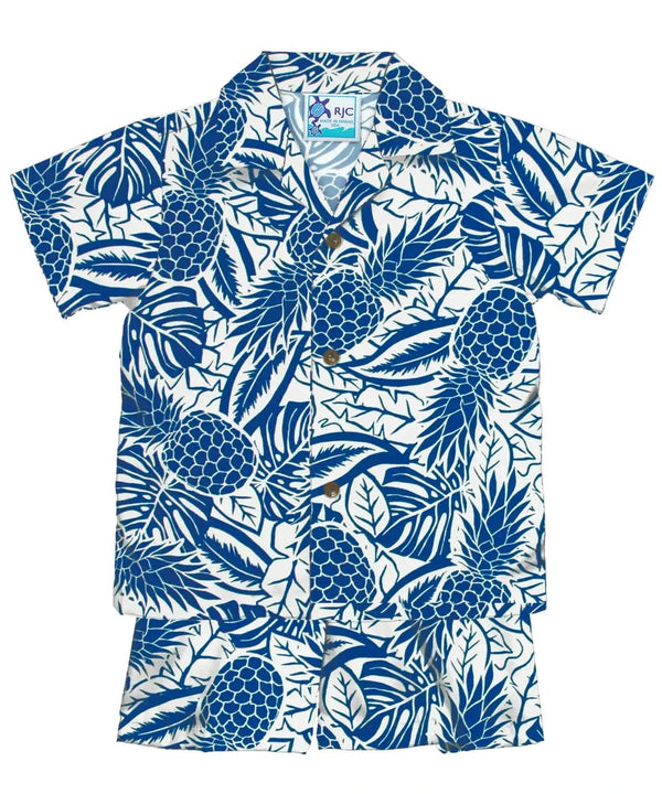 Toddler Boy Cabana Set Pineapples Fields
