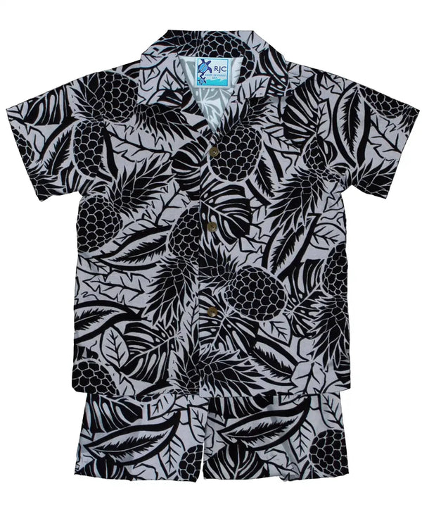 Toddler Boy Cabana Set Pineapples Fields