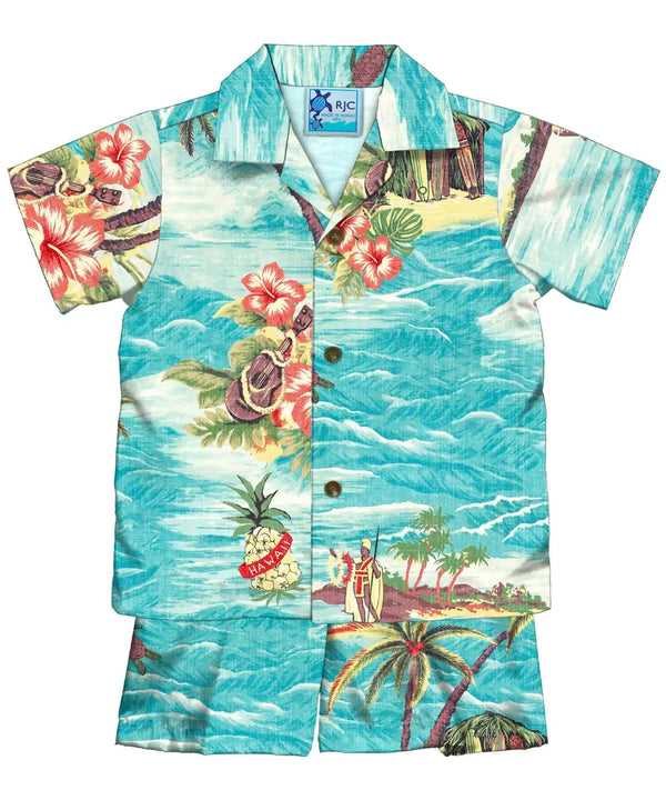 Kamehameha Kingdom Toddler Boy Cabana Set
