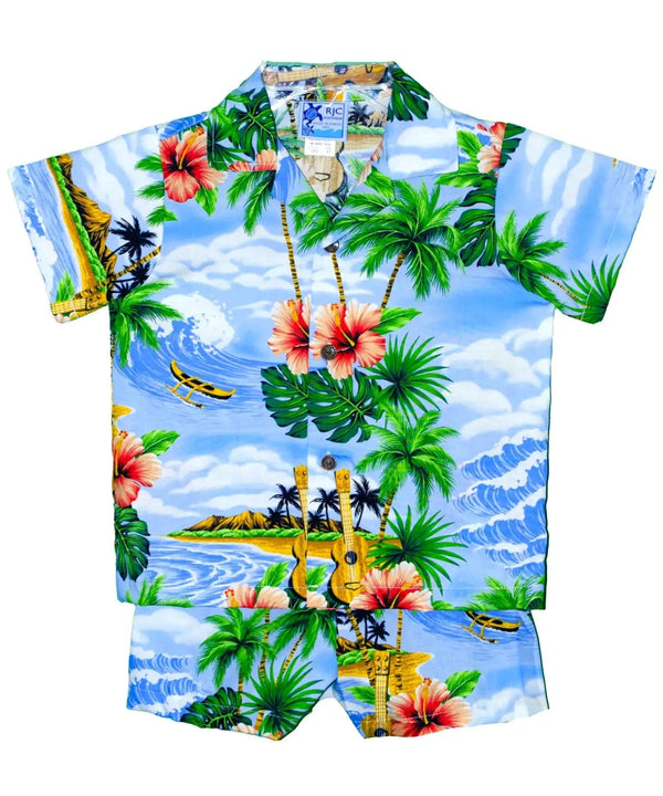 Ocean Ventures Toddler Boy Cabana Set Turquoise