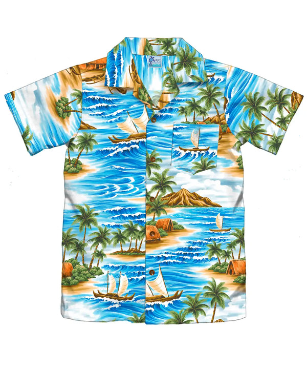 Island Voyage Boys Hawaiian Shirt
