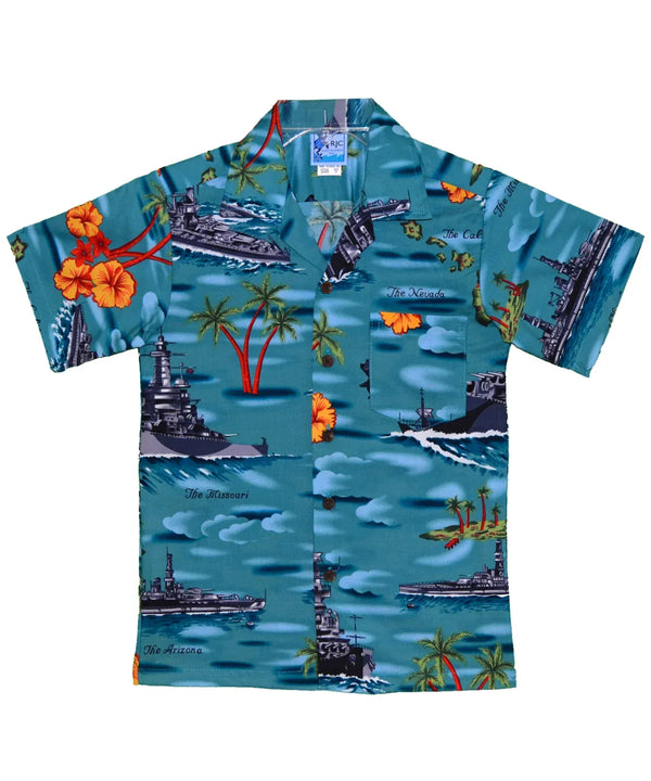 Shirts for Boys Pearl Harbor Hawaii Navy Ships