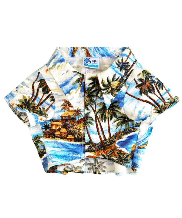 Surf's Up Dog's Aloha Shirt Blue