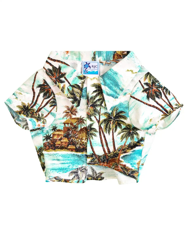 Surf's Up Dog's Aloha Shirt Sage