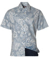 Button-Up Dress Shirt Tropical Pineapples Blue