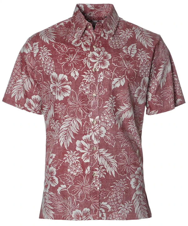 Button-Up Dress Shirt Tropical Pineapples