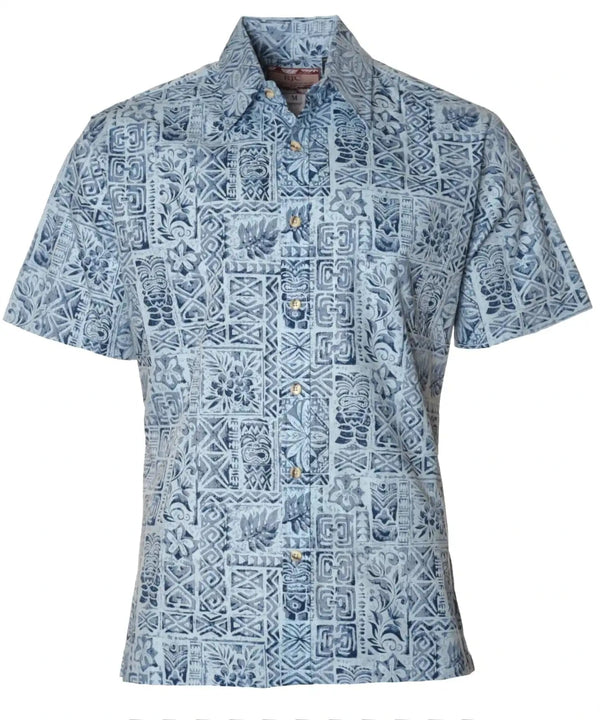 Hawaiian Shirt Button-Up Dress Kalaka Tribal