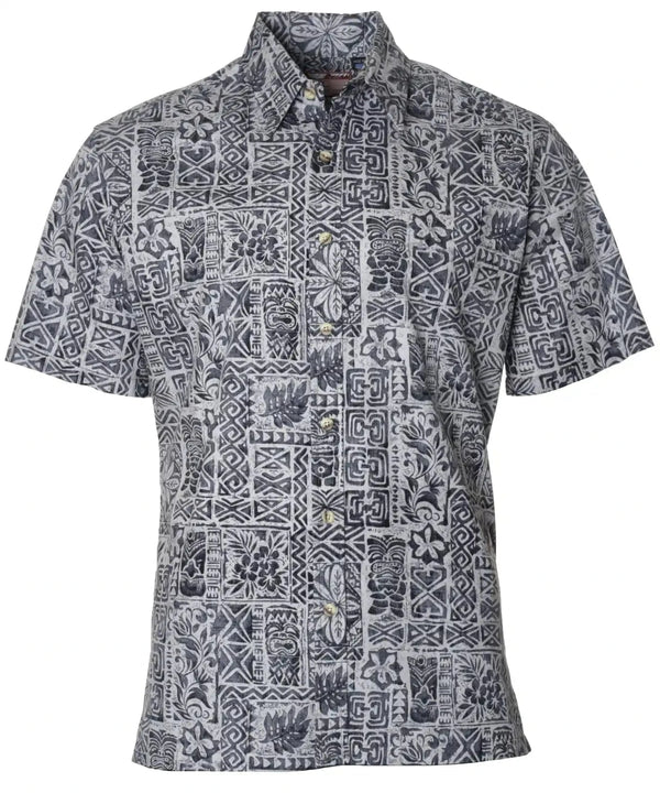 Hawaiian Shirt Button-Up Dress Kalaka Tribal