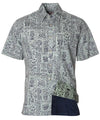 Hawaiian Shirt Button-Up Dress Kalaka Tribal
