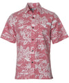 Business Casual Button-Up Hawaiian Shirt Love Shack Red