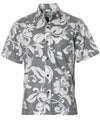 Maui Button-Up Dressy Aloha Shirt Business Casual Black